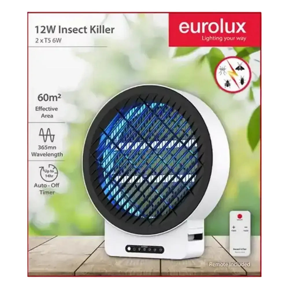 Eurolux 2x6W Round Insect Killer - Whitehouse Lighting And Electrical