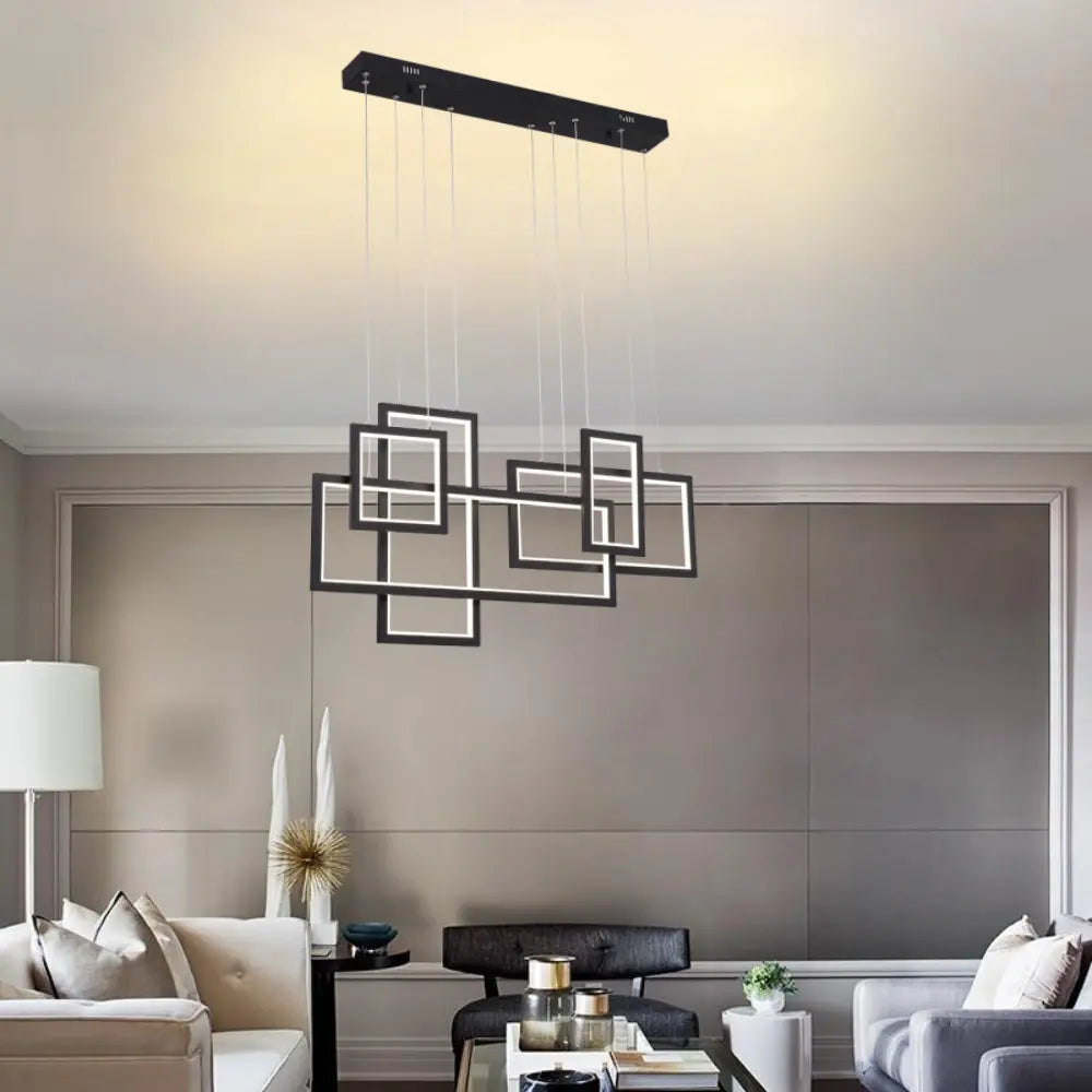 Whitehouse Lighting And Electrical Brightstar CH517 Black LED Chandelier Brightstar