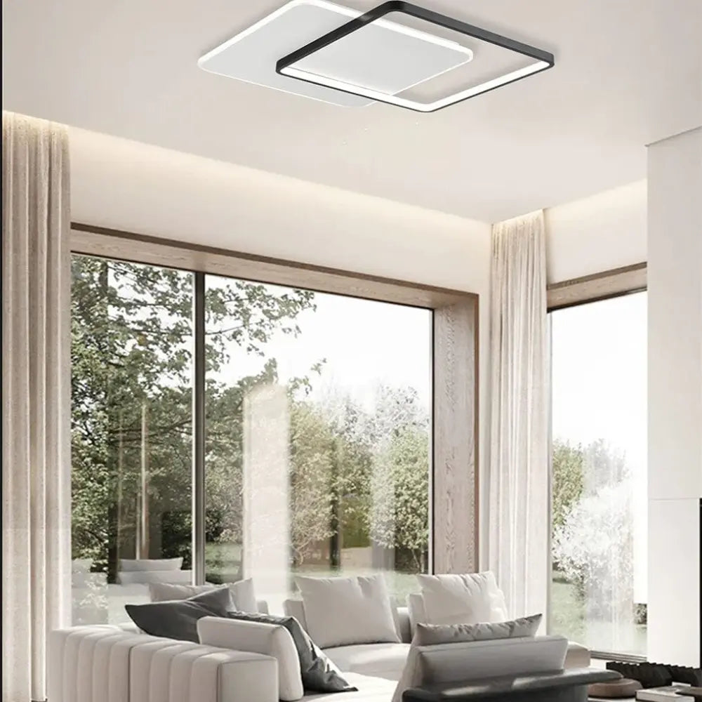 Whitehouse Lighting And Electrical Brightstar CF275 Black & White LED Ceiling Fitting Brightstar
