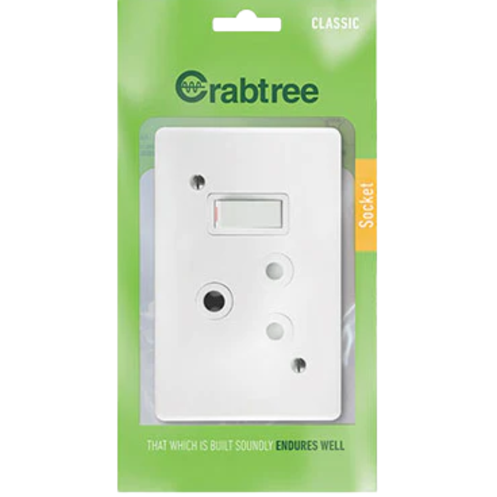 Crabtree 4x2 Industrial Switch Socket