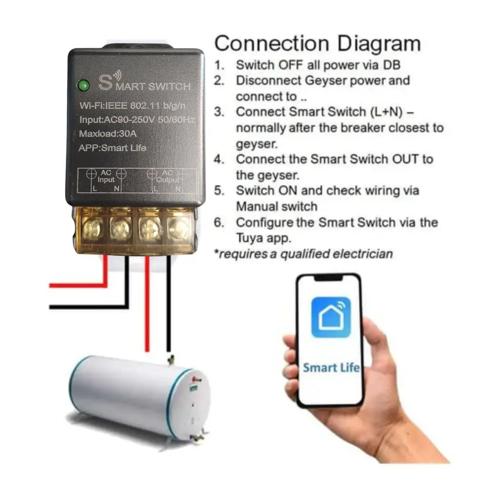 Lear 30A WiFi Smart Timer - Whitehouse Lighting And Electrical