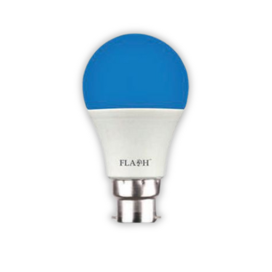 Flash 6W LED Blue A60 Bulb B22