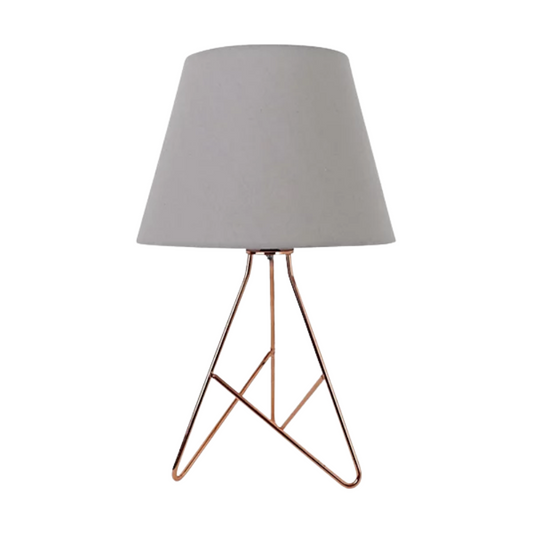 Rose Gold With White Table Lamp