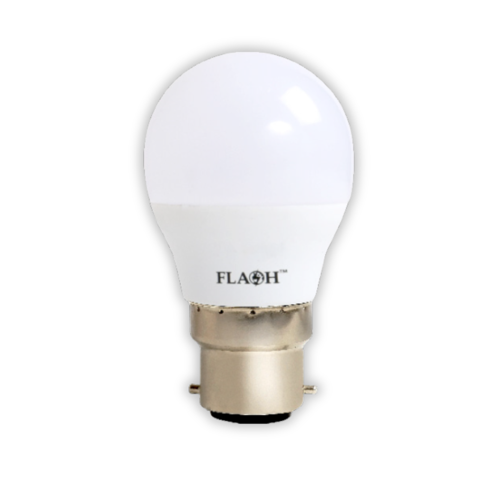 Flash 3W LED G45 Golf Ball Bulb B22 3000K