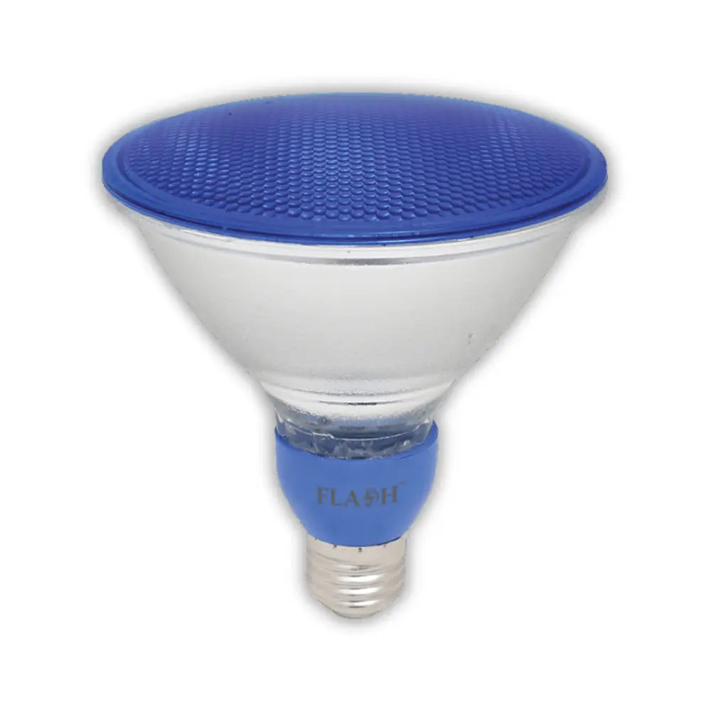 Flash 7W LED Blue PAR38 Lamp IP65 E27 - Whitehouse Lighting And Electrical