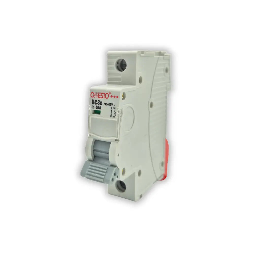 Onesto 10A 1P 3KA MCB Grey Toggle - Whitehouse Lighting And Electrical