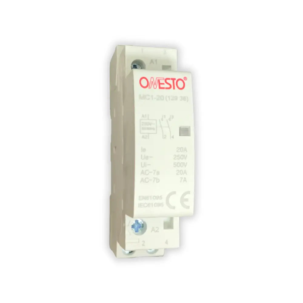 Whitehouse Lighting And Electrical Onesto 20A 2P 1NO With 1NC Contactor Onesto