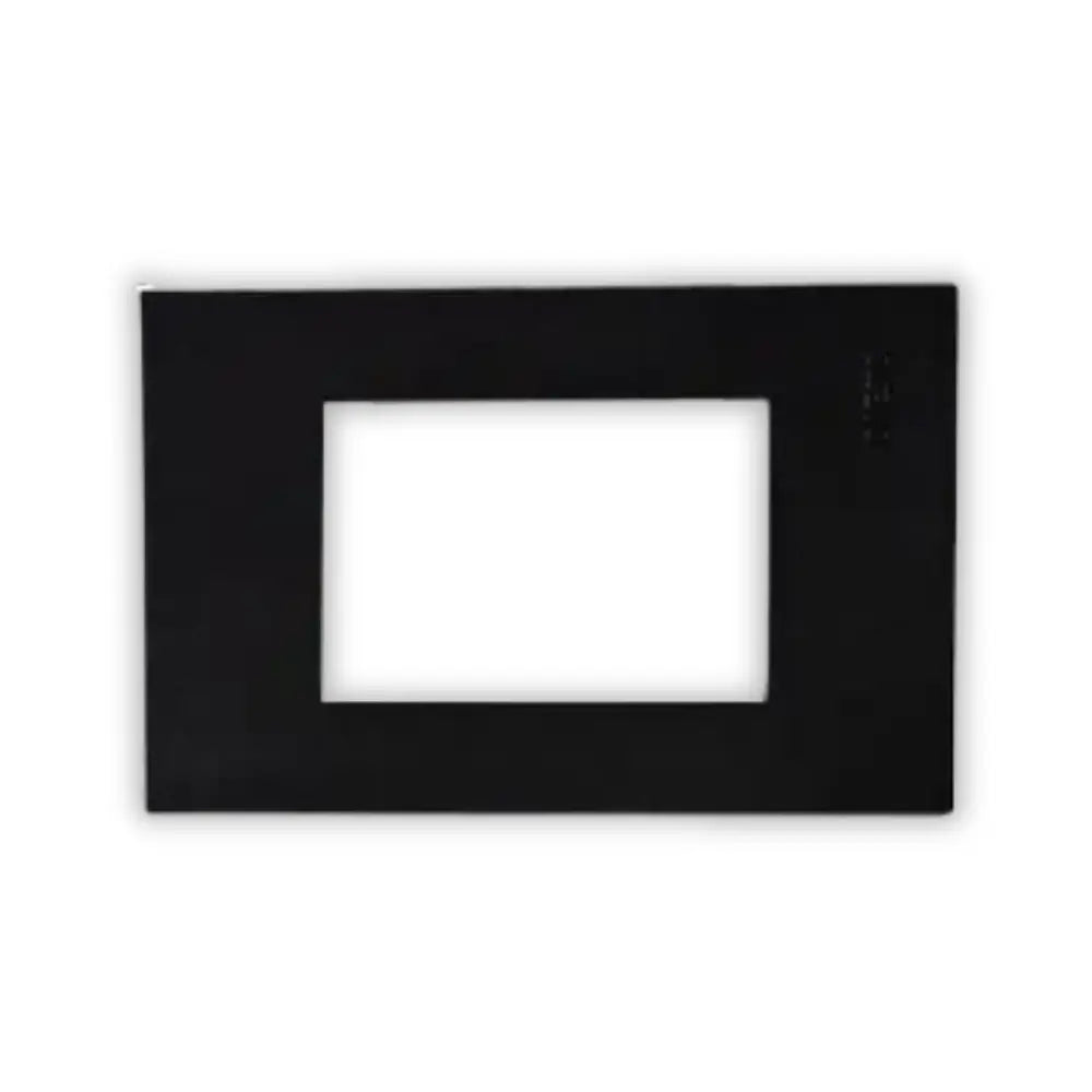 Whitehouse Lighting And Electrical Onesto 4x2 3Lever Yoke Vertical Black Onesto