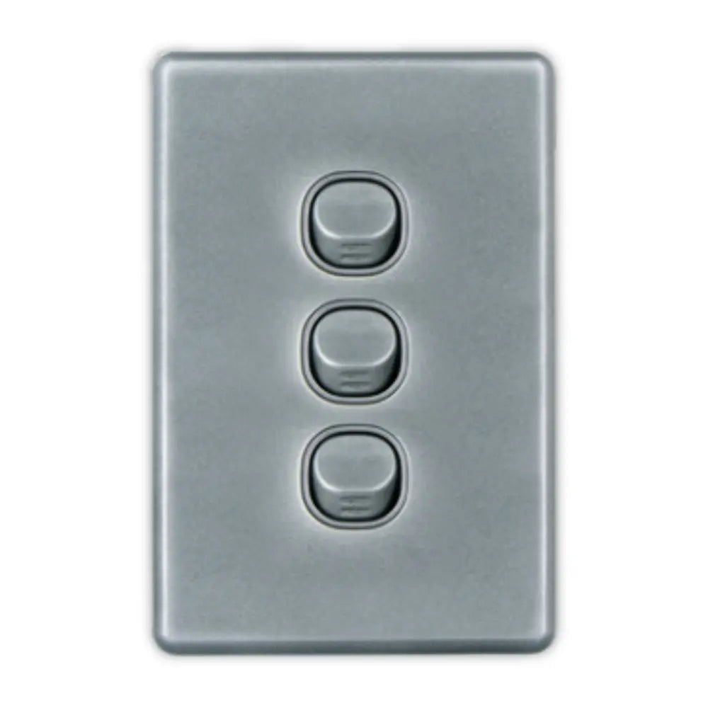 Whitehouse Lighting And Electrical Silver 3 Lever Switch Whitehouse Lighting And Electrical