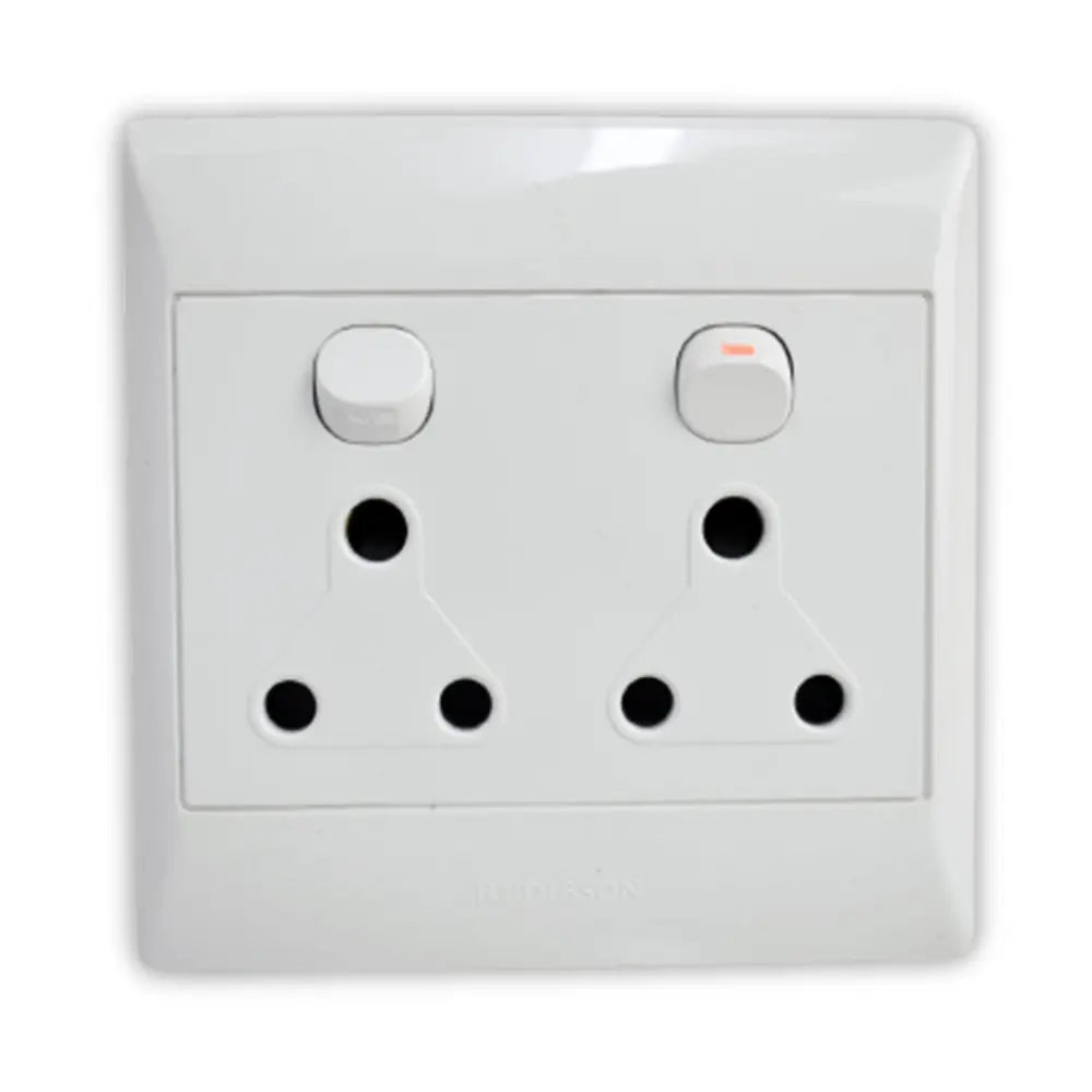 Whitehouse Lighting And Electrical White 4x4 Double Socket Whitehouse Lighting And Electrical