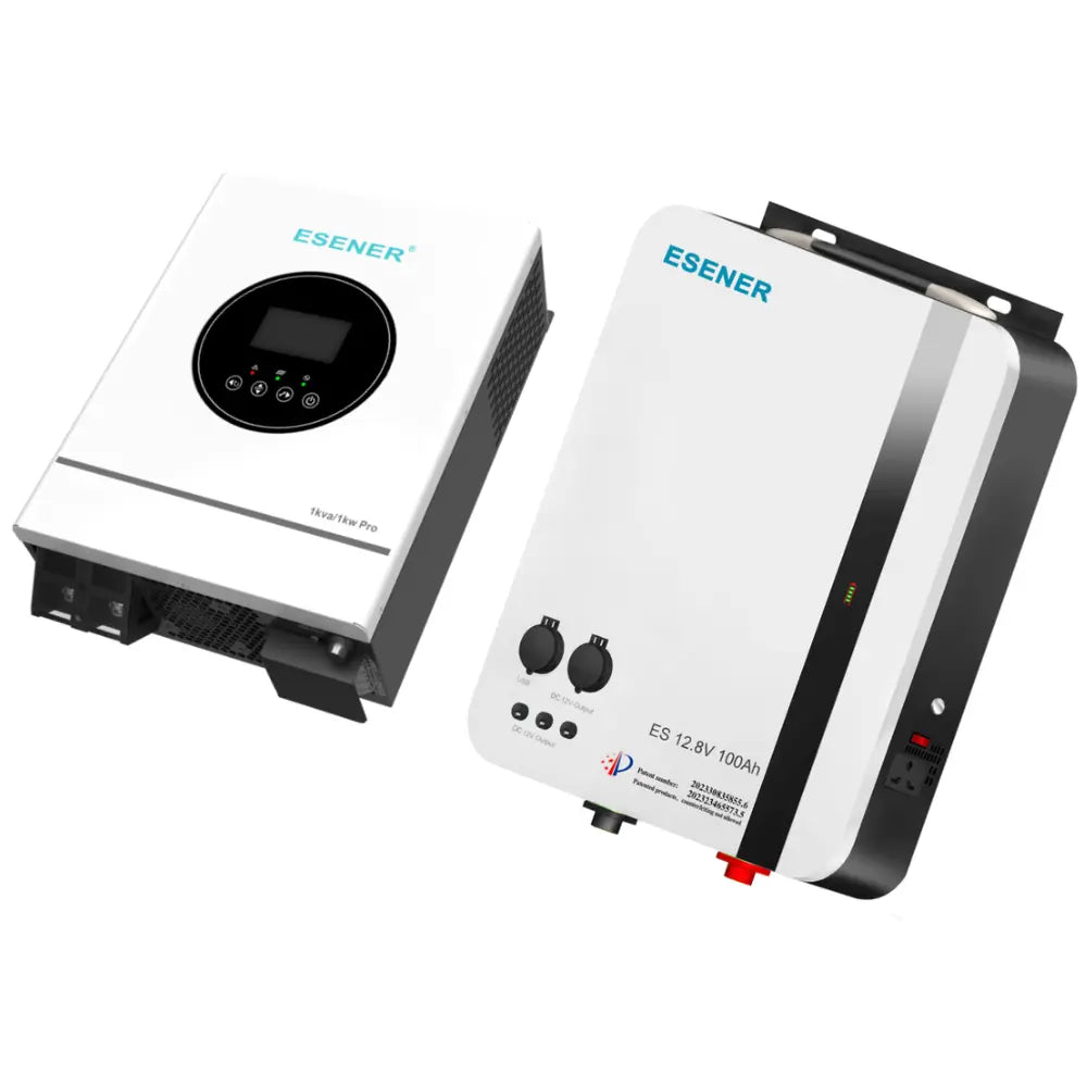 Esener 1KW 12V Pro Inverter + Esener 1.28KW 12V Lithium-Ion Battery Combo - Whitehouse Lighting And Electrical