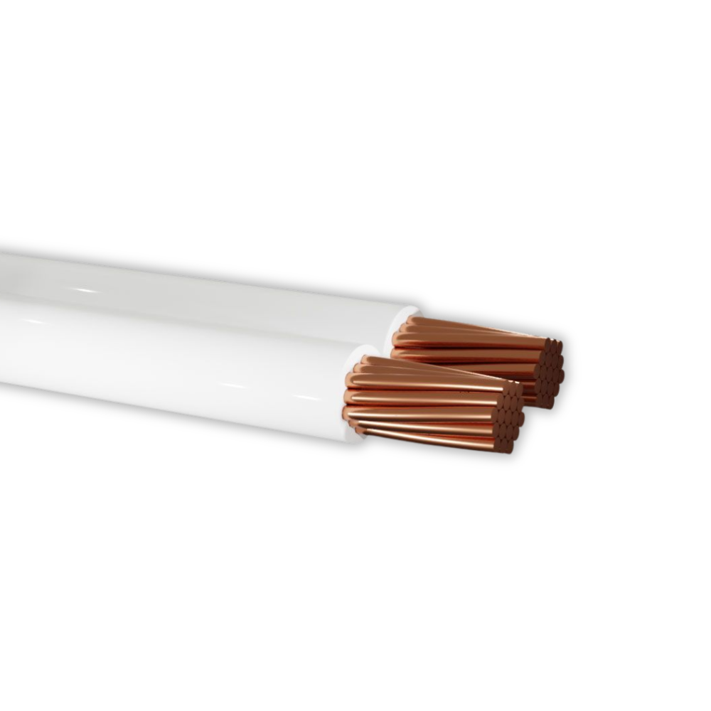 WHL&E 1mm Ripcord White Wire product image on white background