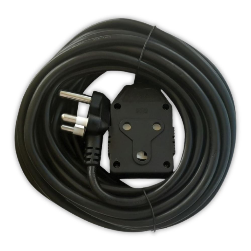 Cablix 10M 1MM Black Extension Cord - Whitehouse Lighting And Electrical
