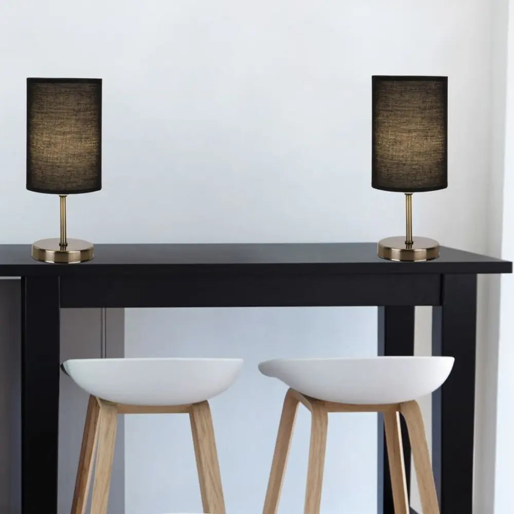 Brightstar TL680 Antique Brass Table Lamp - Whitehouse Lighting And Electrical