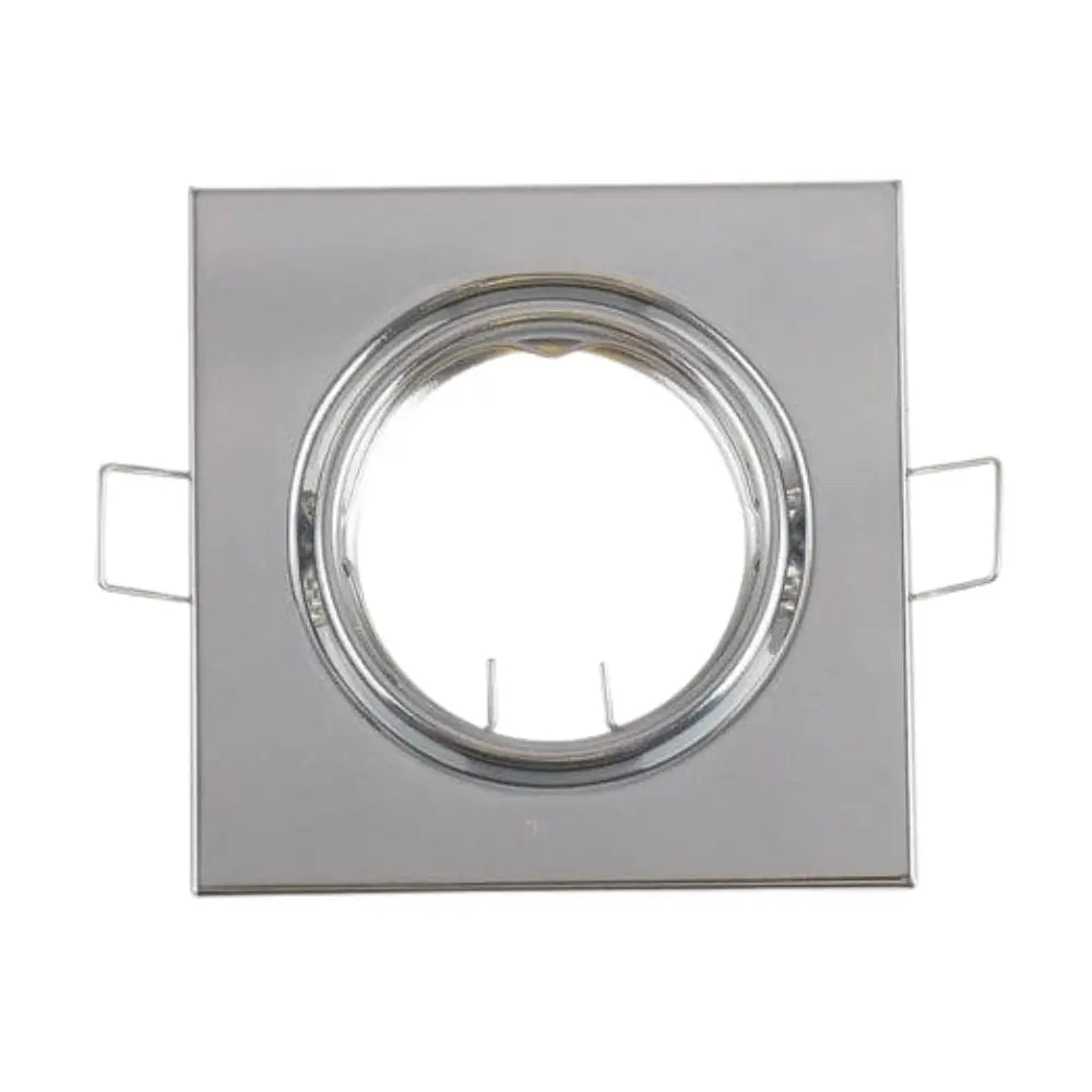 Whitehouse Lighting And Electrical Silver Square Downlight Fitting 70MM Whitehouse Lighting And Electrical