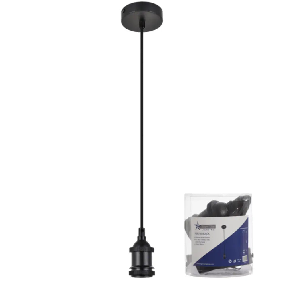 Brightstar PEN783 Black Pendant - Whitehouse Lighting And Electrical