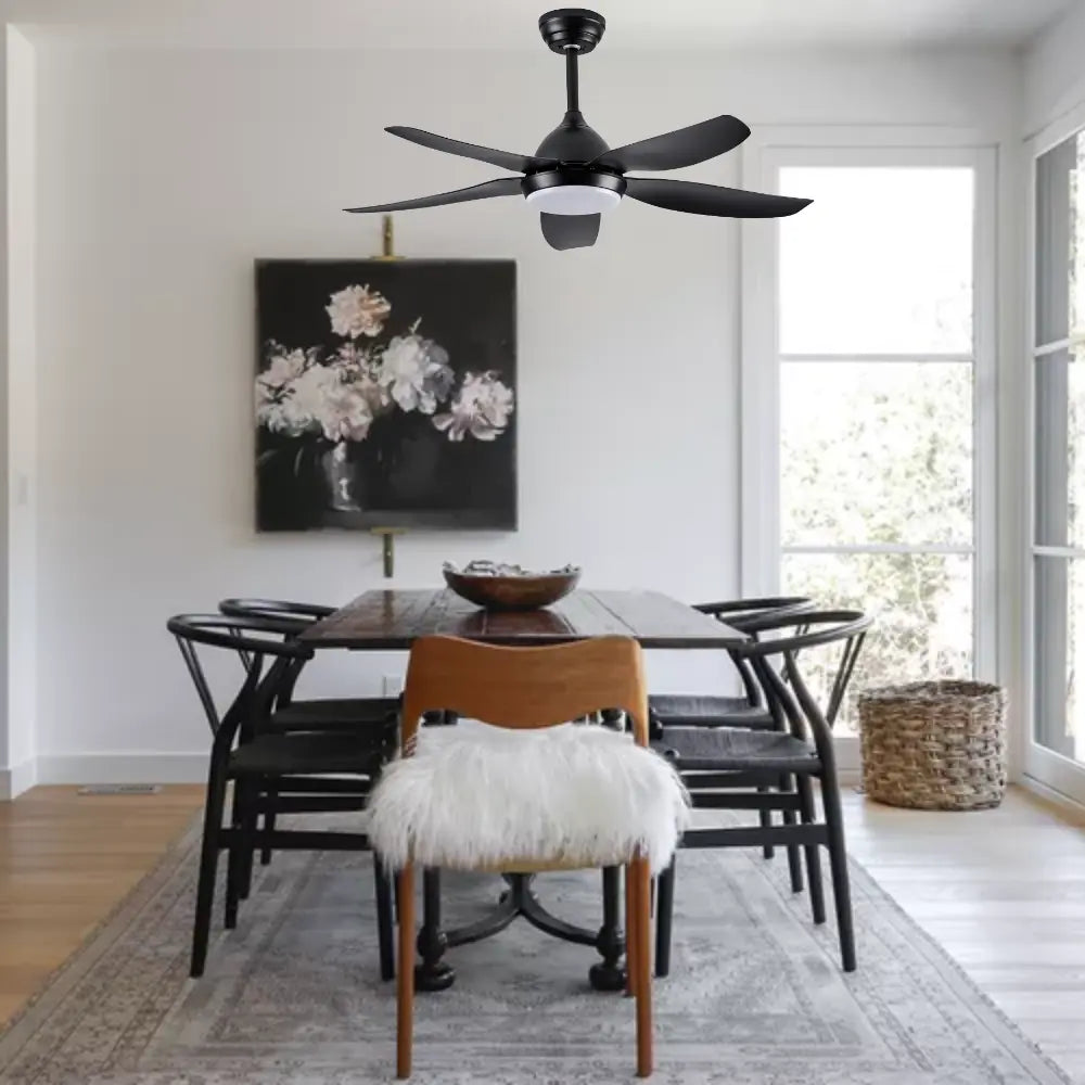 Whitehouse Lighting And Electrical Brightstar FCF096 Black Fan Light Brightstar