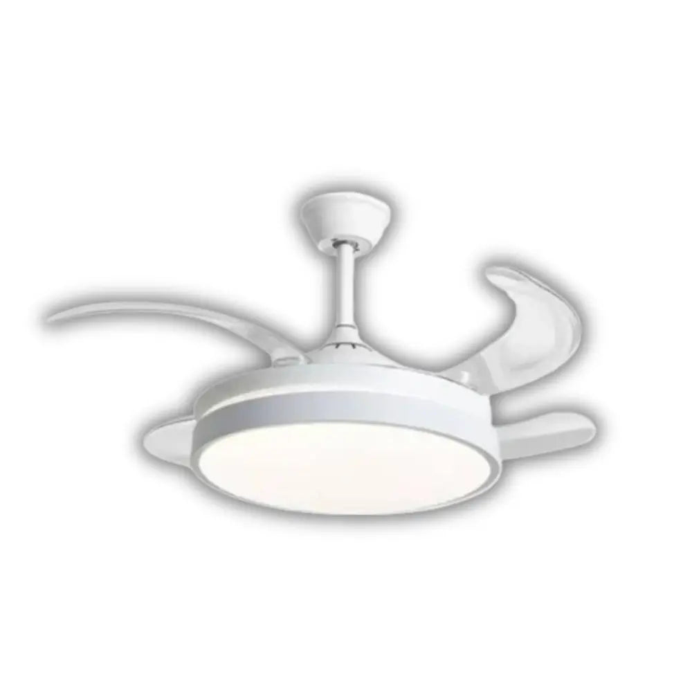White Retractable Fan Light - Whitehouse Lighting And Electrical
