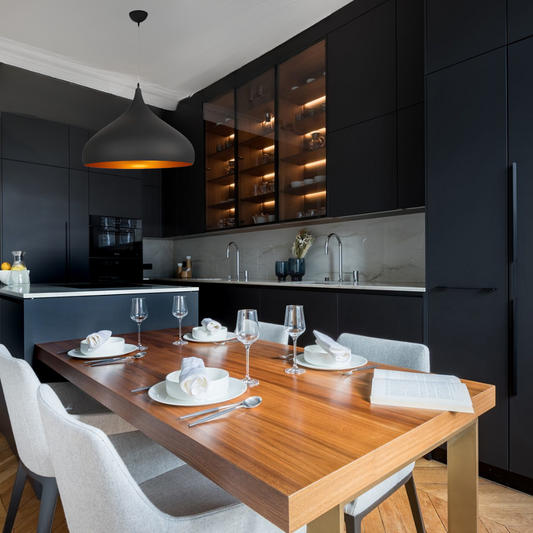 Black And Gold Dining Lamp