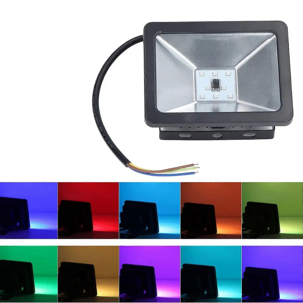Whitehouse Lighting And Electrical Flash 10W RGB Floodlight Flash