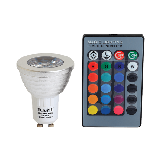 Flash 3W LED RGB GU10 Downlight