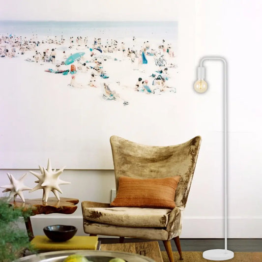Brightstar SL409 White Floor Lamp - Whitehouse Lighting And Electrical