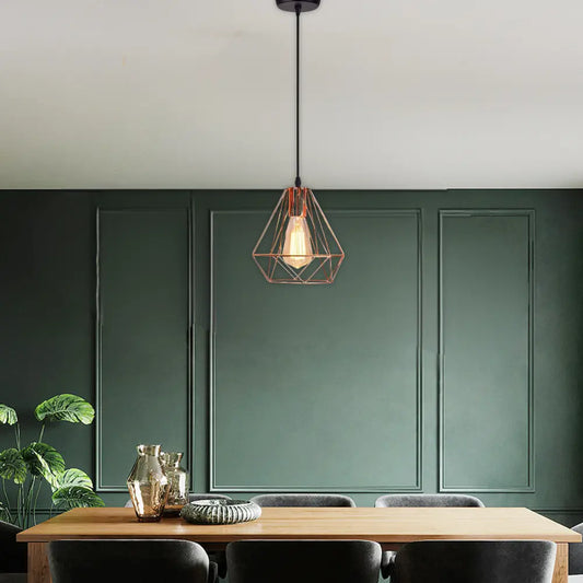 Whitehouse Lighting And Electrical WHL&E 6033/1 Rose Gold Dining Lamp Whitehouse Lighting And Electrical