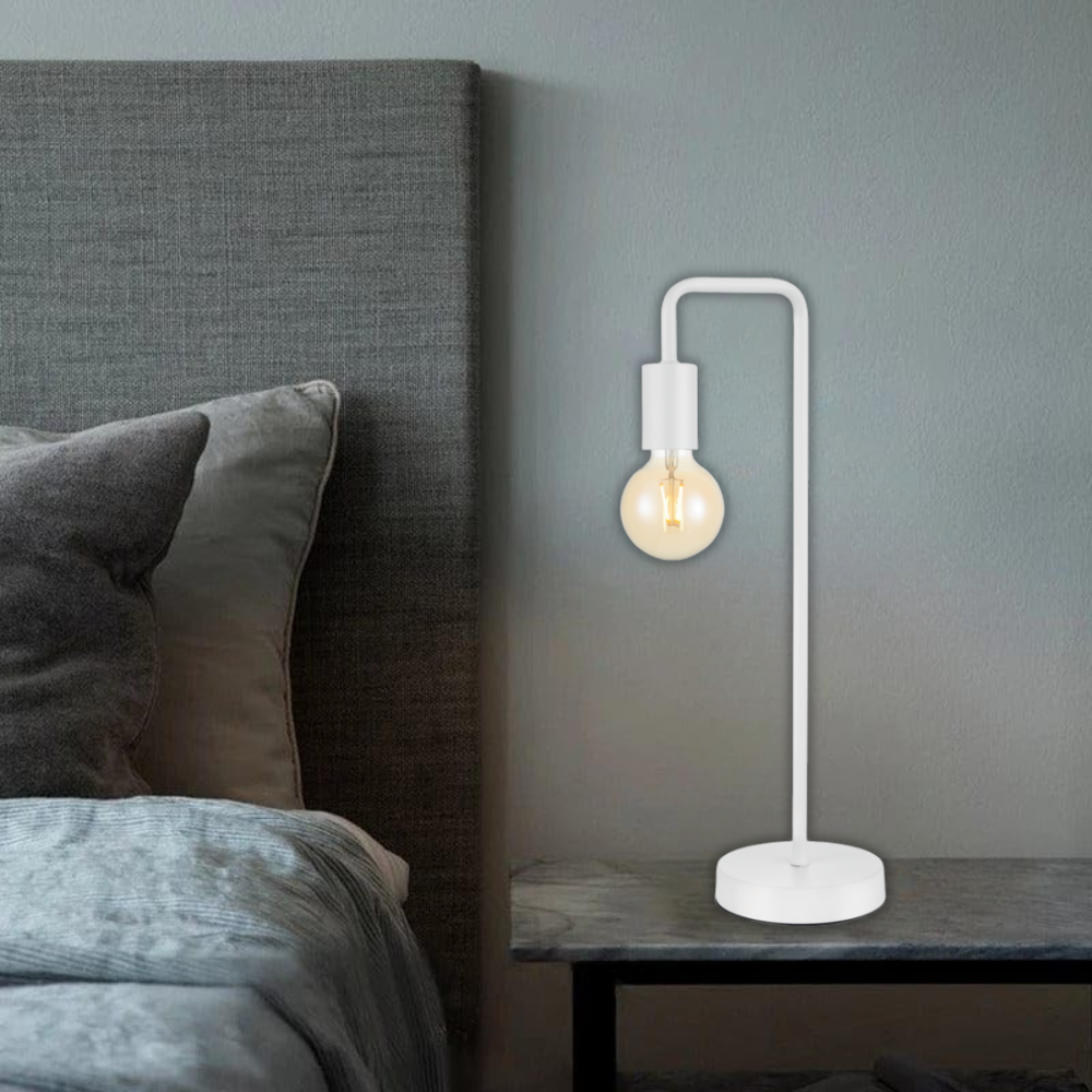 Whitehouse Lighting And Electrical Brightstar TL621 White Table Lamp Brightstar