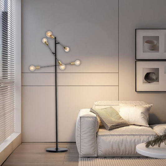 Whitehouse Lighting And Electrical Brightstar SL080 Black Floor Lamp Brightstar