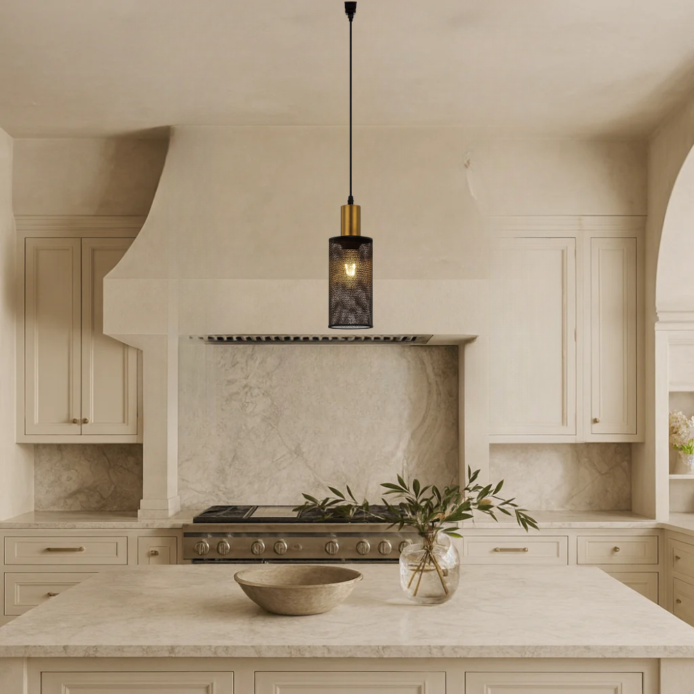 Whitehouse Lighting And Electrical Brightstar PEN874/3 Black And Gold Dining Lamp Brightstar