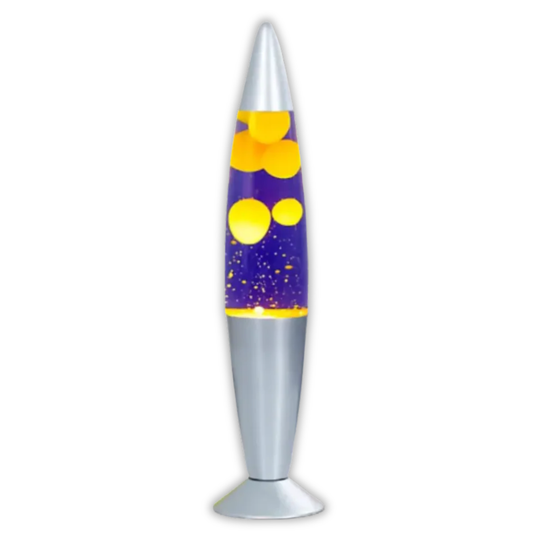 Brightstar TL108 Yellow & Purple Table/Lava Lamp With Spare 20W Lava Lamp Bulb - Whitehouse Lighting And Electrical