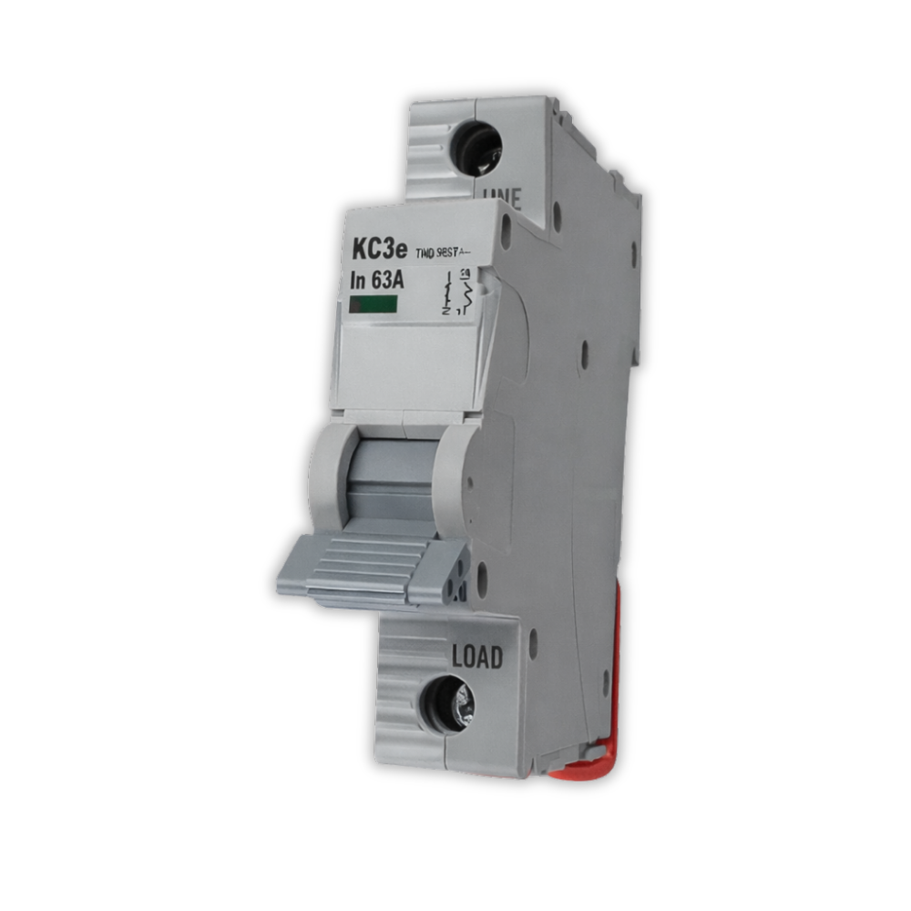 Onesto 63A 1P 3KA MCB Grey Toggle - Whitehouse Lighting And Electrical