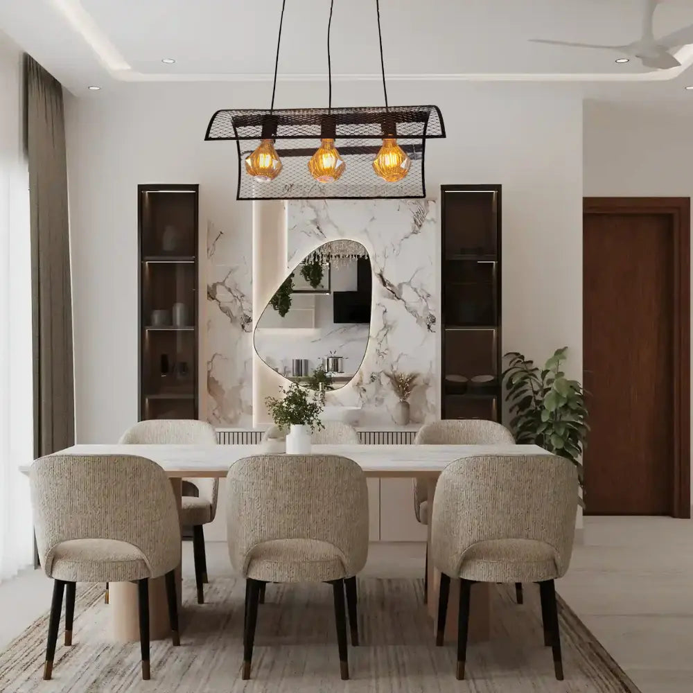 WHL&E DL6115/3 Black Dining Lamp - Whitehouse Lighting And Electrical