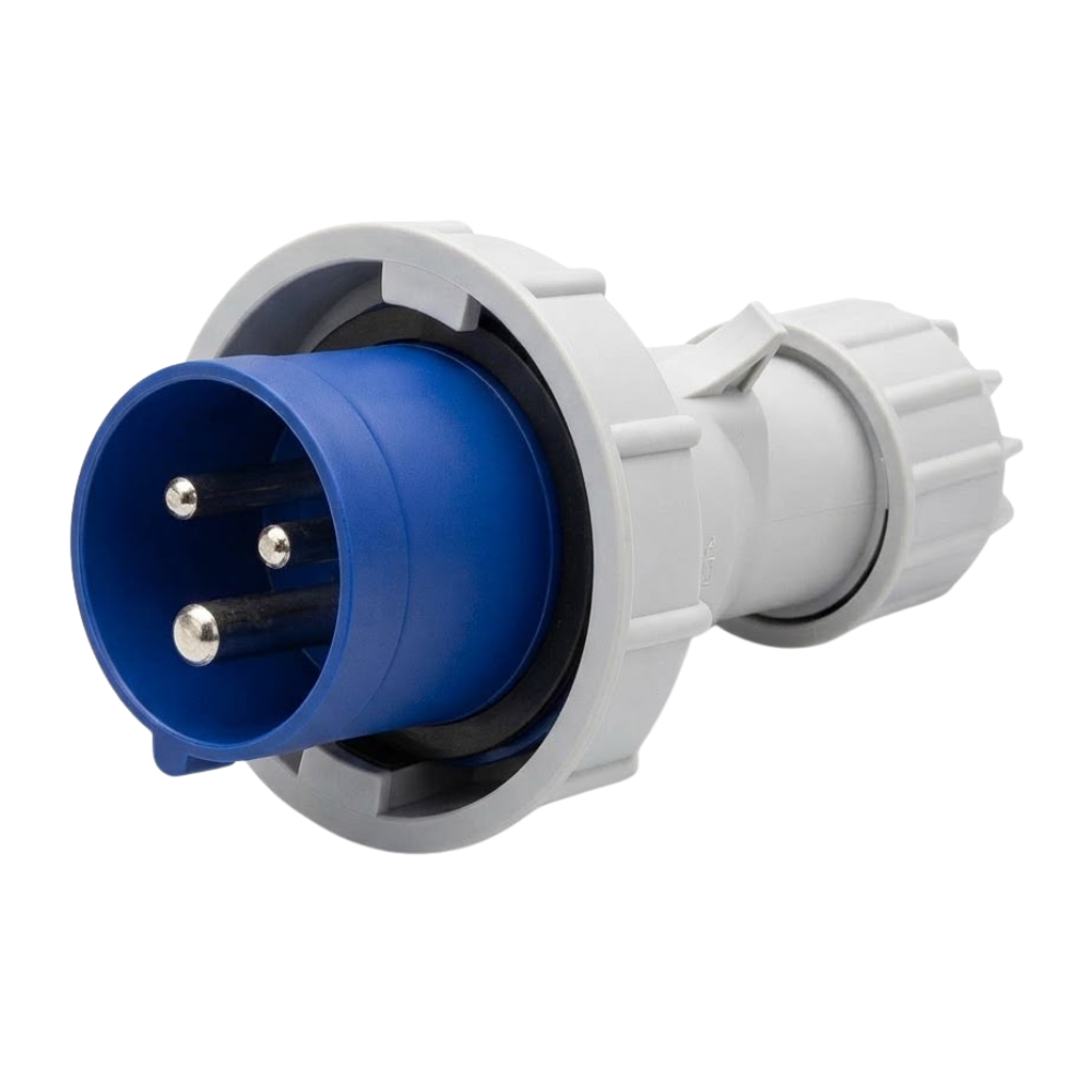 Whitehouse Lighting And Electrical MCE 32A 2 Pole IP44 Male Plug Top MCE