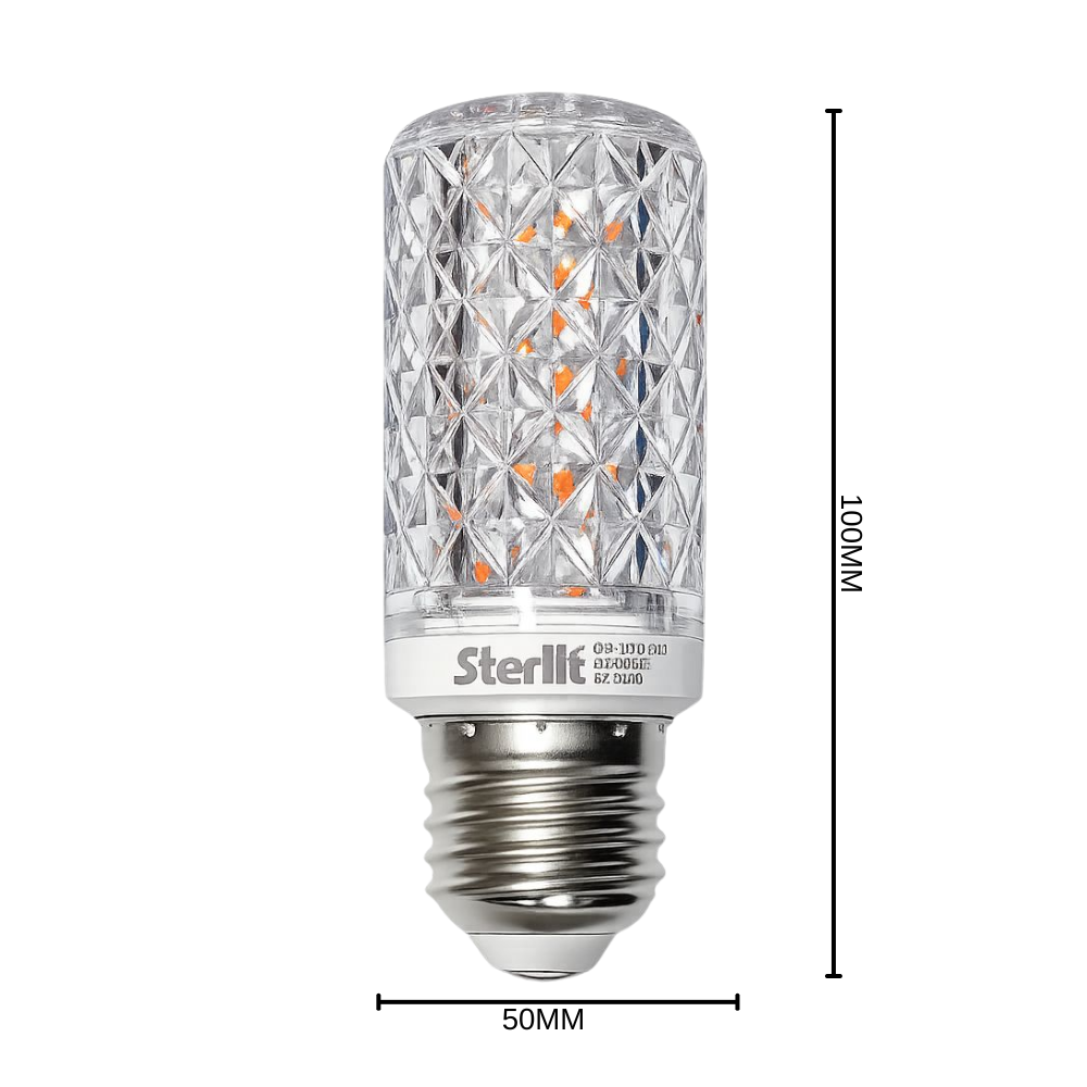 Whitehouse Lighting And Electrical Starlit 6W E27 Red LED Diamond Bulb Starlit