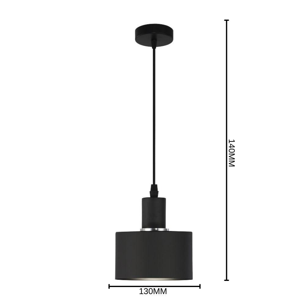 Brightstar PEN246/1 Black Pendant Light alternate product view