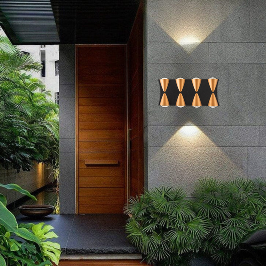 Whitehouse Lighting And Electrical Brightstar L556 Black And Gold Outdoor Light Brightstar