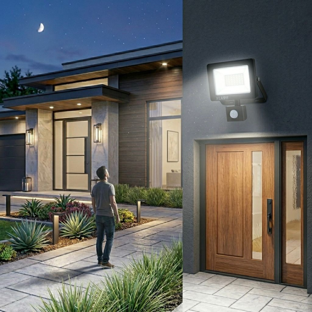 Whitehouse Lighting And Electrical Flash 50W LED Floodlight With Motion Sensor Flash™