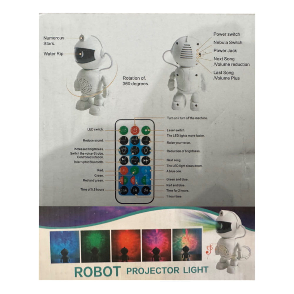 WHL&E Light Speaker White Astronaut Projector alternate product view