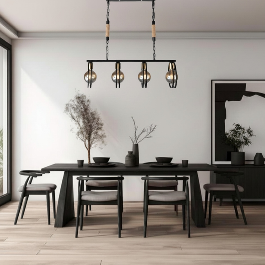 WHL&E 07749 E27 Black And Gold Pendant Light alternate product view