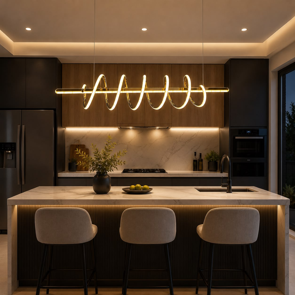 Whitehouse Lighting And Electrical CNGR 07917 Gold LED Pendant CCT CNGR
