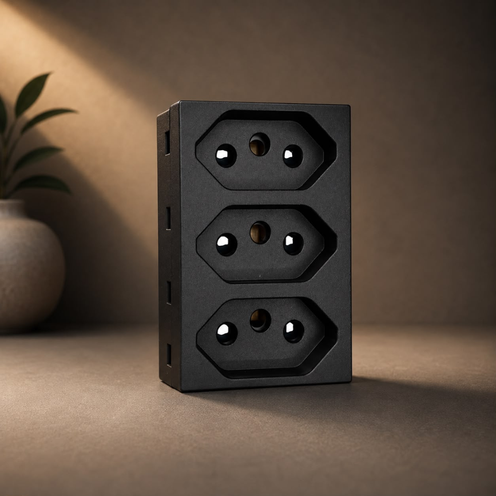 Onesto Matrix 3 Euro Black Socket Module alternate product view