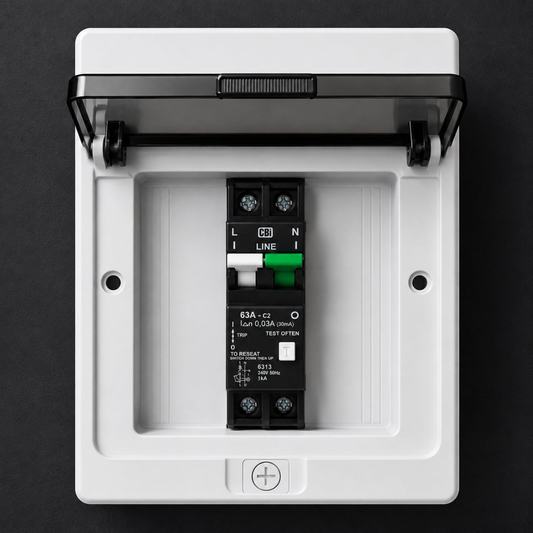 Whitehouse Lighting And Electrical CBI 63A 1P And Neutral 3kA Earth Leakage Circuit Breaker With Overload CBI