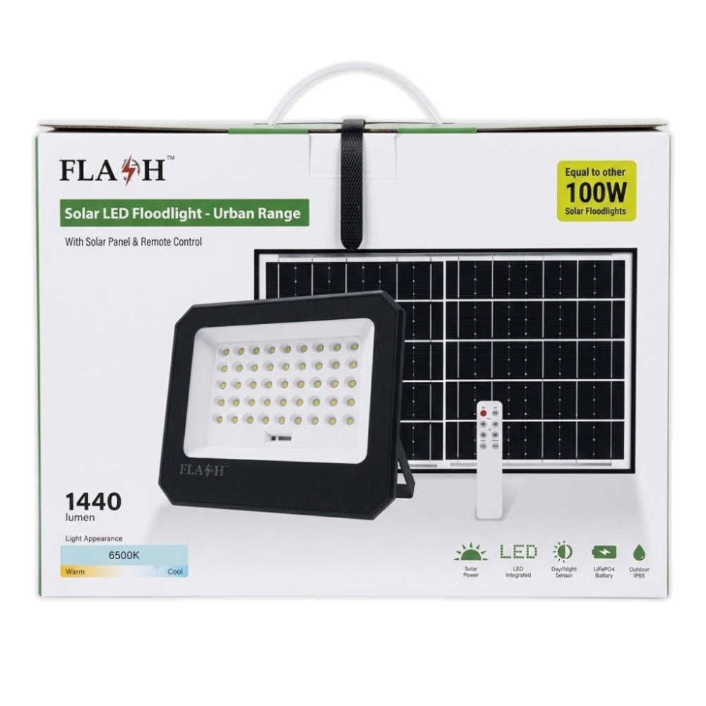 Whitehouse Lighting And Electrical Flash 12W 1440lm IP65 Solar LED Floodlight Flash™