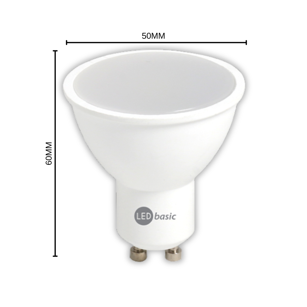 Whitehouse Lighting And Electrical LED Basic 3W GU10 Downlight Bulb 6000K Frosted LED Basic