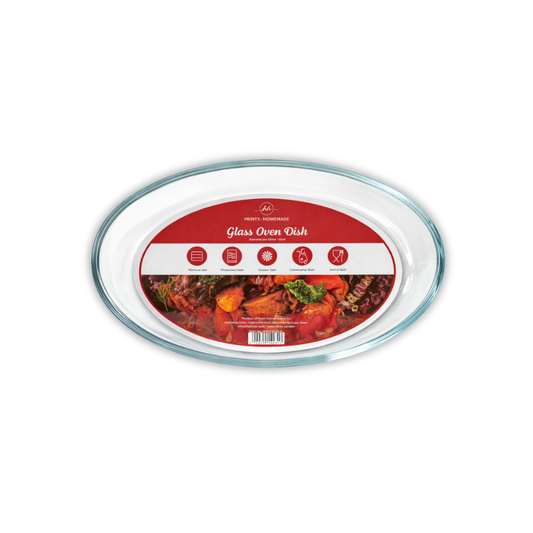 Whitehouse Lighting And Electrical Harry's Homeware Borosilicate Glass Oven Dish with Lid – Oval 700ml (Green Lid) Harry's Homeware