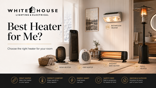 Fan, ceramic, radiant, bathroom and patio heaters compared for different rooms and heating needs.