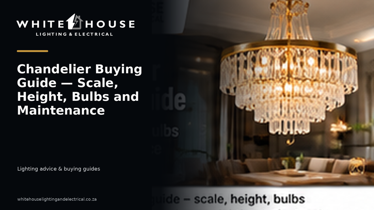 Statement chandelier in an elegant interior illustrating scale, hanging height, bulb choice and maintenance.