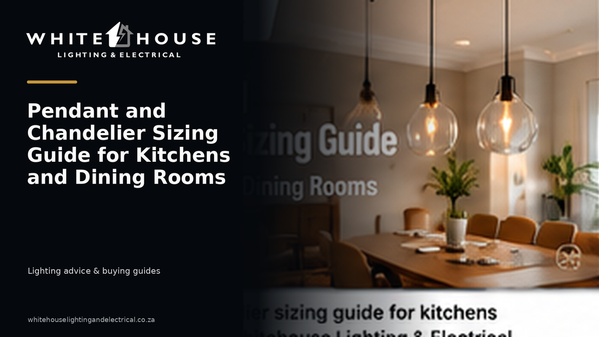 Pendant lights above a dining table showing proportional sizing and spacing for kitchens and dining rooms.