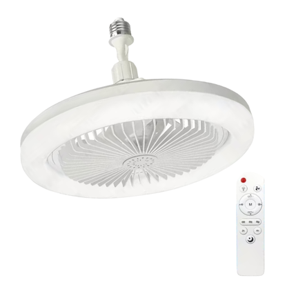 Whitehouse Lighting And Electrical WHL&E E27 Screw-In 26cm White LED Ceiling Fan Light with Remote Control  Whitehouse Lighting And Electrical